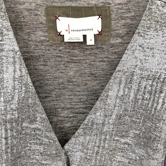 Anthropologie shimmering faux wrap women’s top - Picture 3 of 8